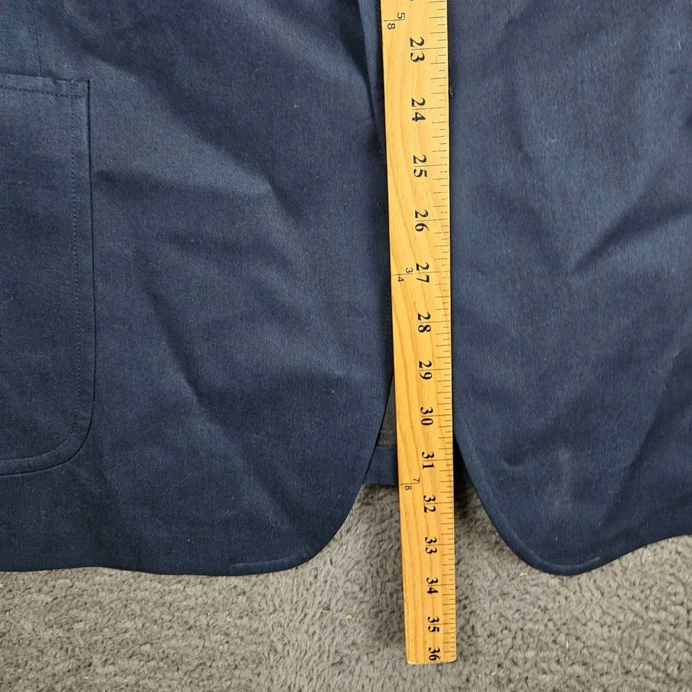 Brooks Brothers 346 Mens Navy Blue Cotton Sport Coat Blazer 46 Reg